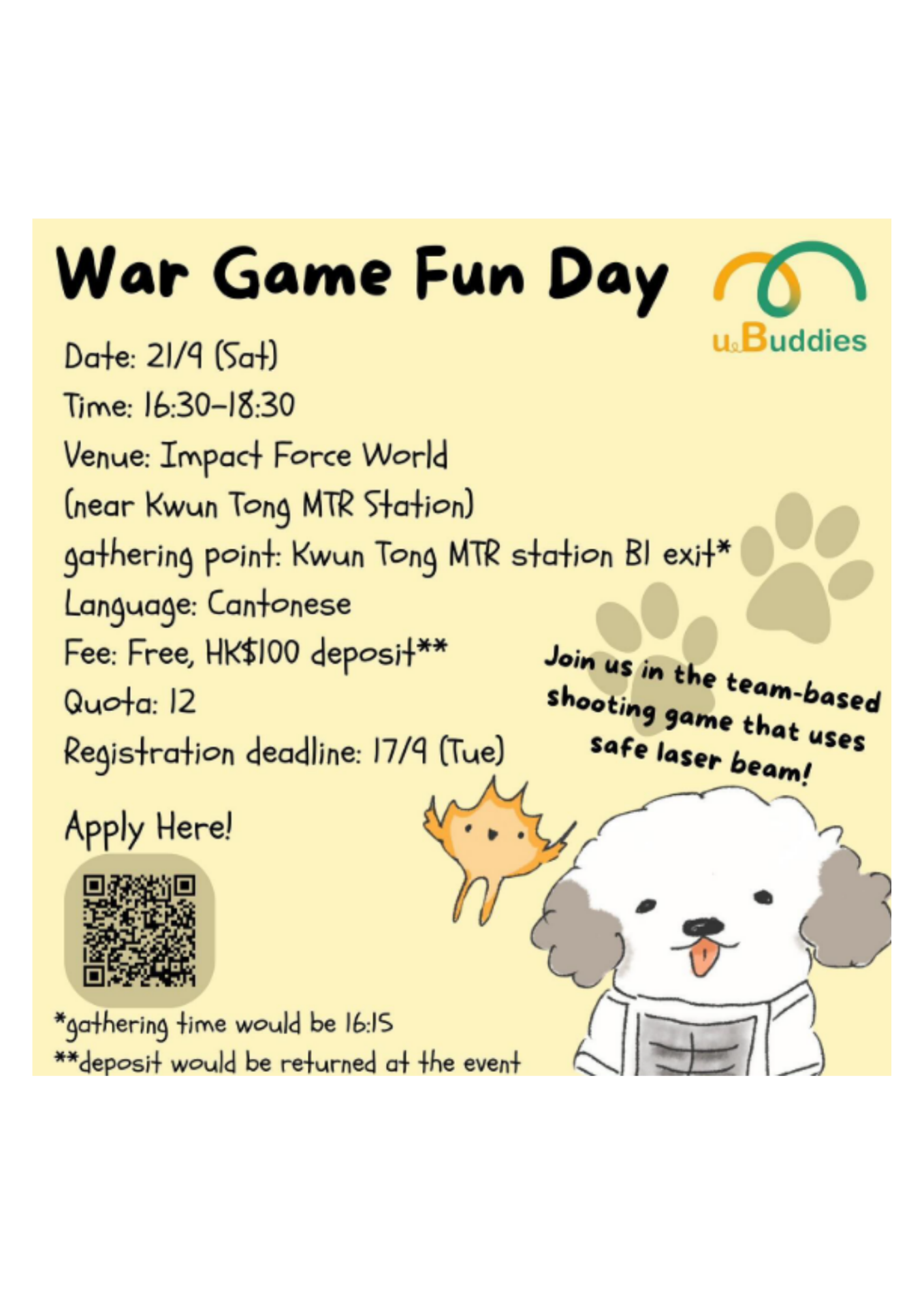[uBuddies] War Game Fun Day