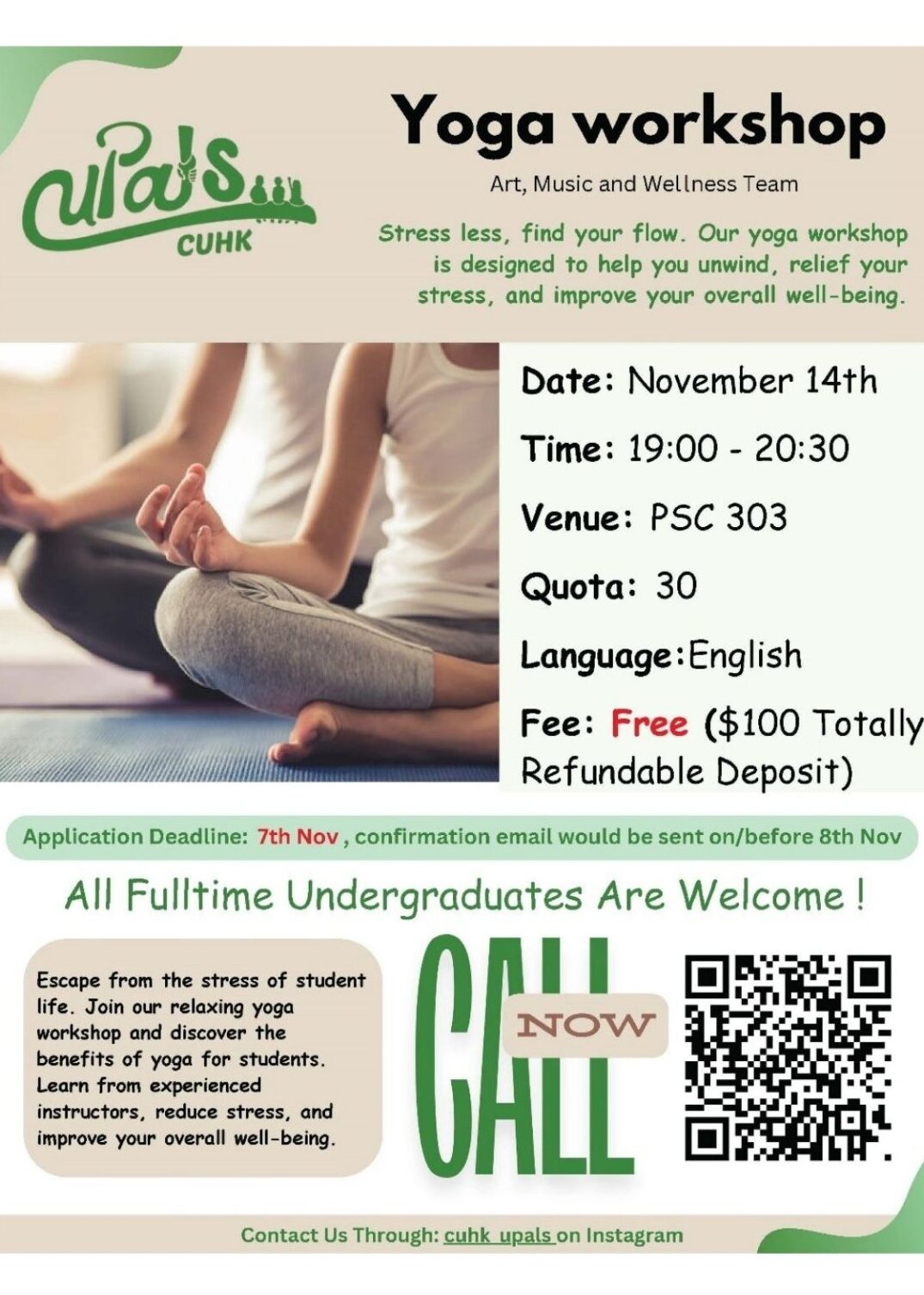 [uPals] Yoga Workshop