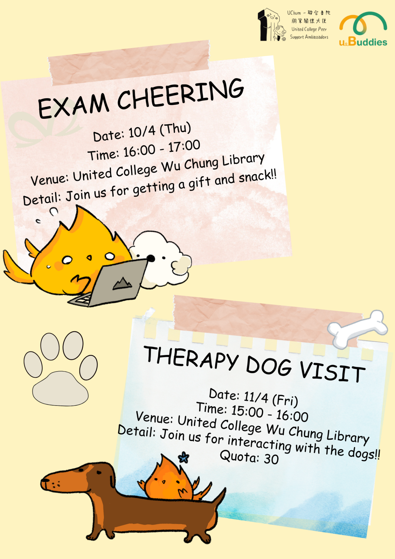 [uBuddies] Therapy Dog Visit